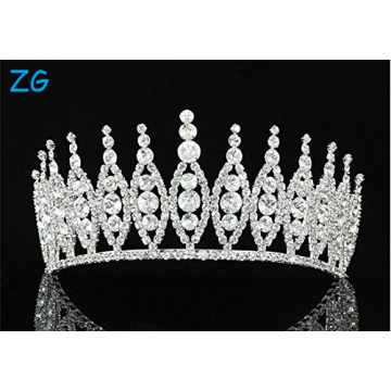 Full Crown Clear Austrian Rhinestone Crystal Tiara Pageant Prom